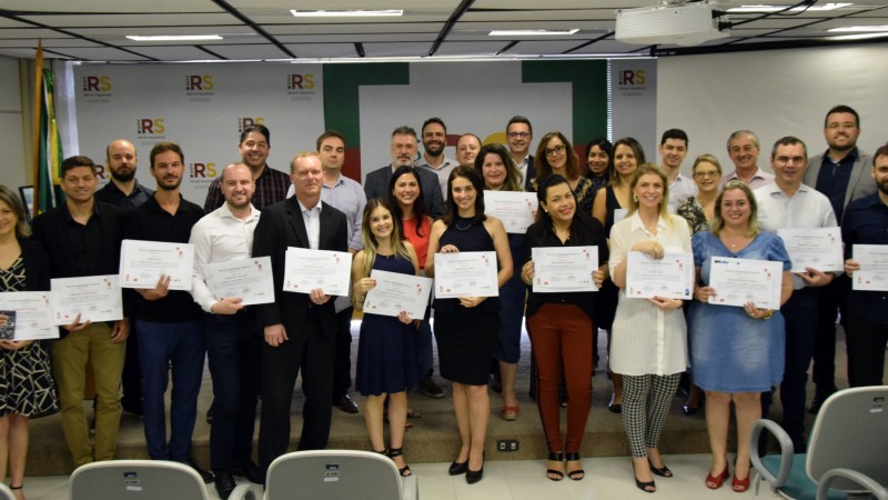 A primeira turma do curso realizado em novembro e dezembro de 2019